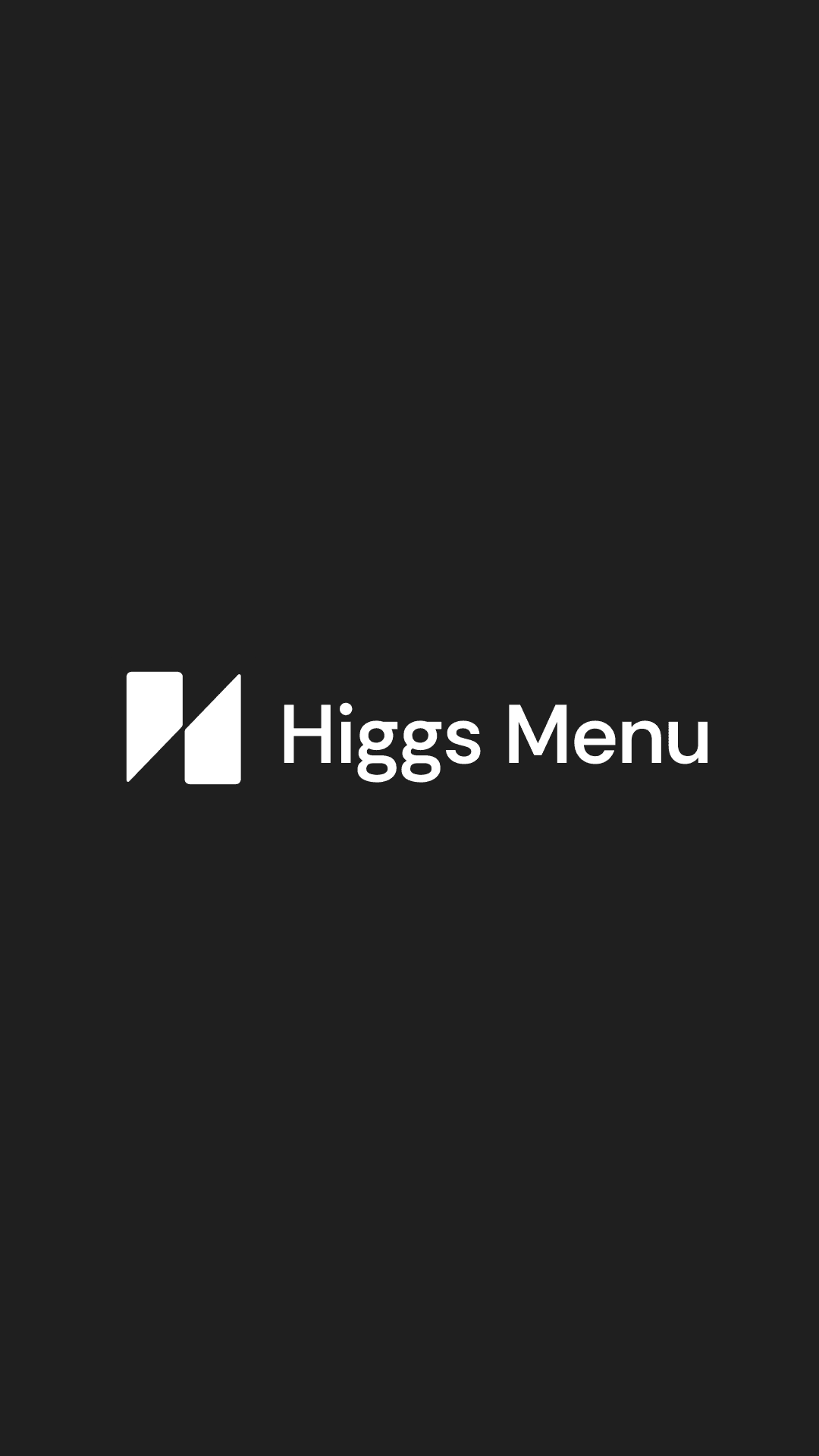 Higgs Menu